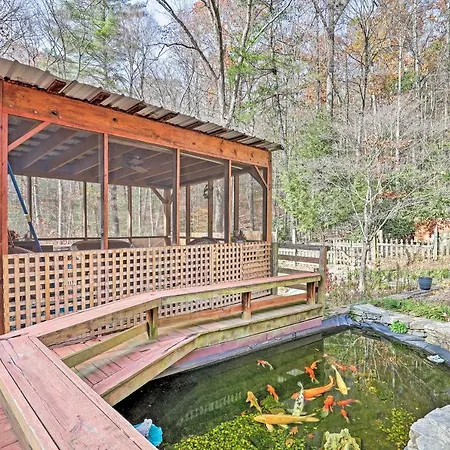 Asheville Mountain Getaway With Patio And Koi Pond!